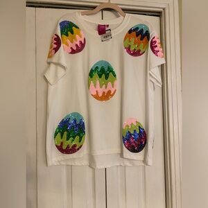 Queen of Sparkles Easter shirt size medium